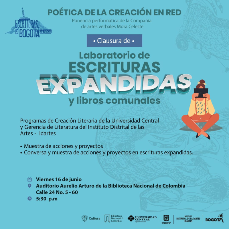 Clausura del Laboratorio de escrituras expandidas de Idartes